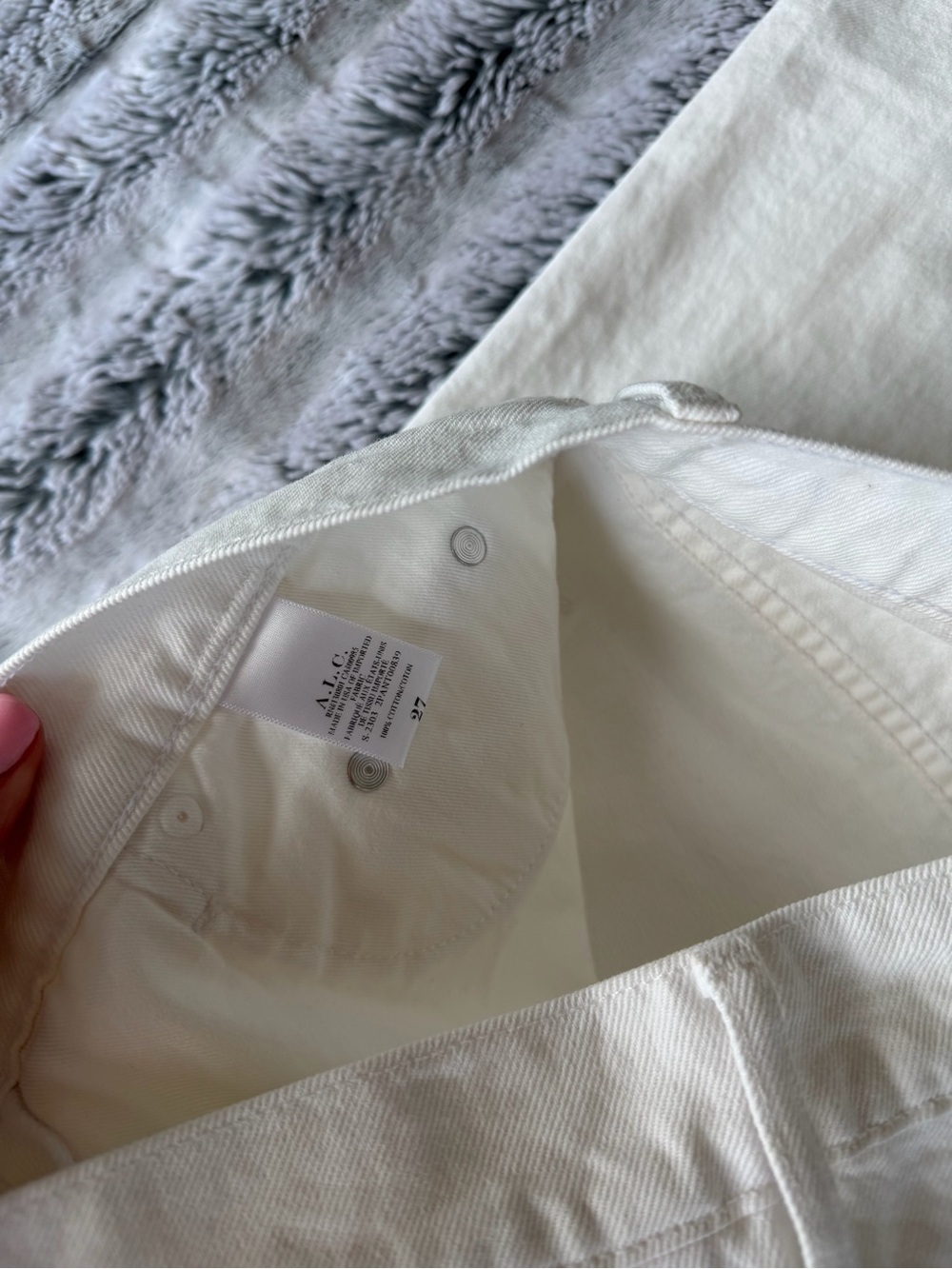 A.L.C White Straight Leg Jeans - Picture 5 of 8